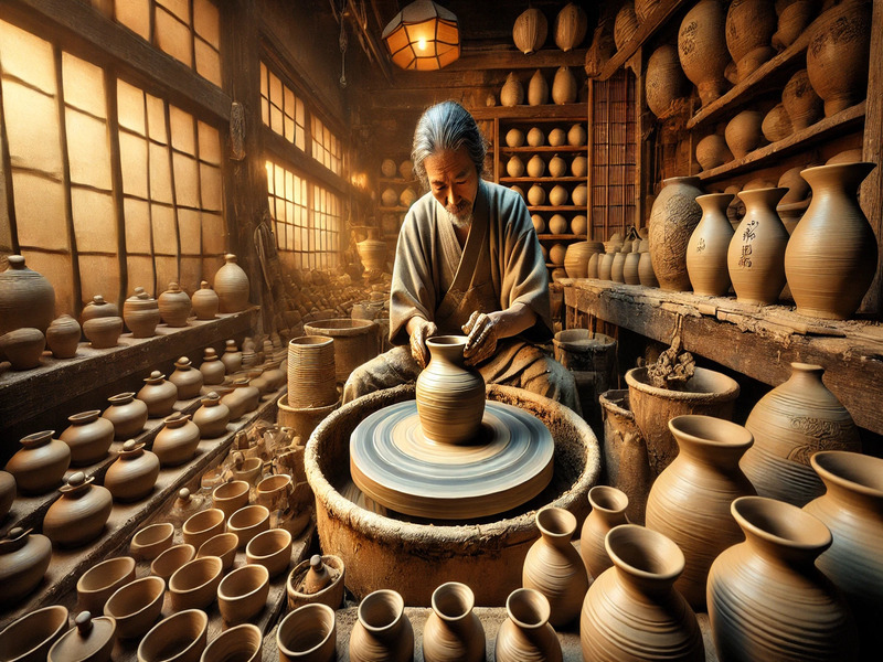 Kerajinan Keramik Vas Kendi Jepang: Tutorial Membuat Teko & Pot Set Sake