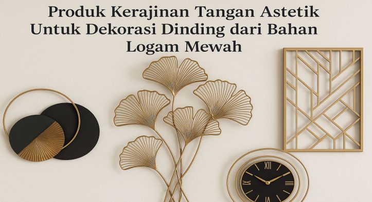 Produk Kerajinan Tangan Astetik Untuk Dekorasi Dinding dari Bahan Logam Mewah