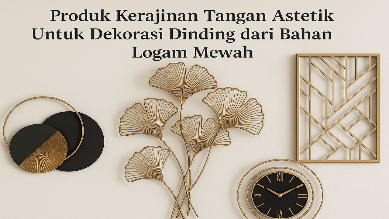 Produk Kerajinan Tangan Astetik Untuk Dekorasi Dinding dari Bahan Logam Mewah