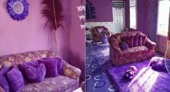 Rumah Serba Ungu Ini Jadi Sorotan Netizen