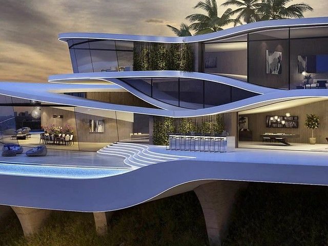 Dekorasi rumah futuristik