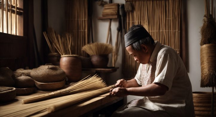 Mengubah Sapu Tradisional Menjadi Pusat Perhatian Dekorasi Rumah Etnik