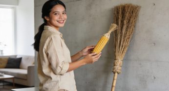 Dari Alat Bersih-bersih Jadi Seni Estetik Ruang Tamu